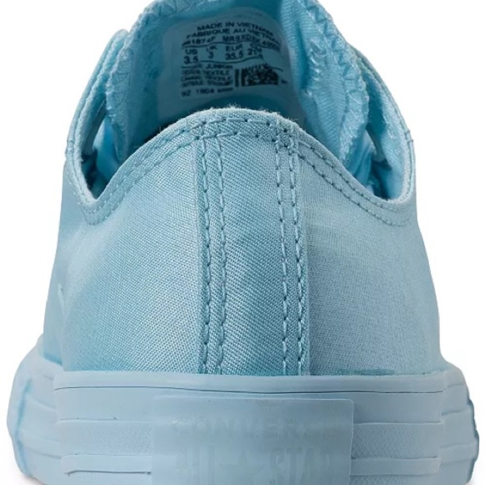 Chuck Taylor All Star Big Eyelets Ox Casual Sneakers in Cyan Tint - Picture 4 of 7